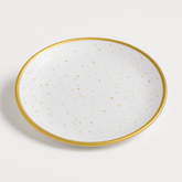 Elegant Gold-Trimmed Melamine Appetizer Plate - 6.25"